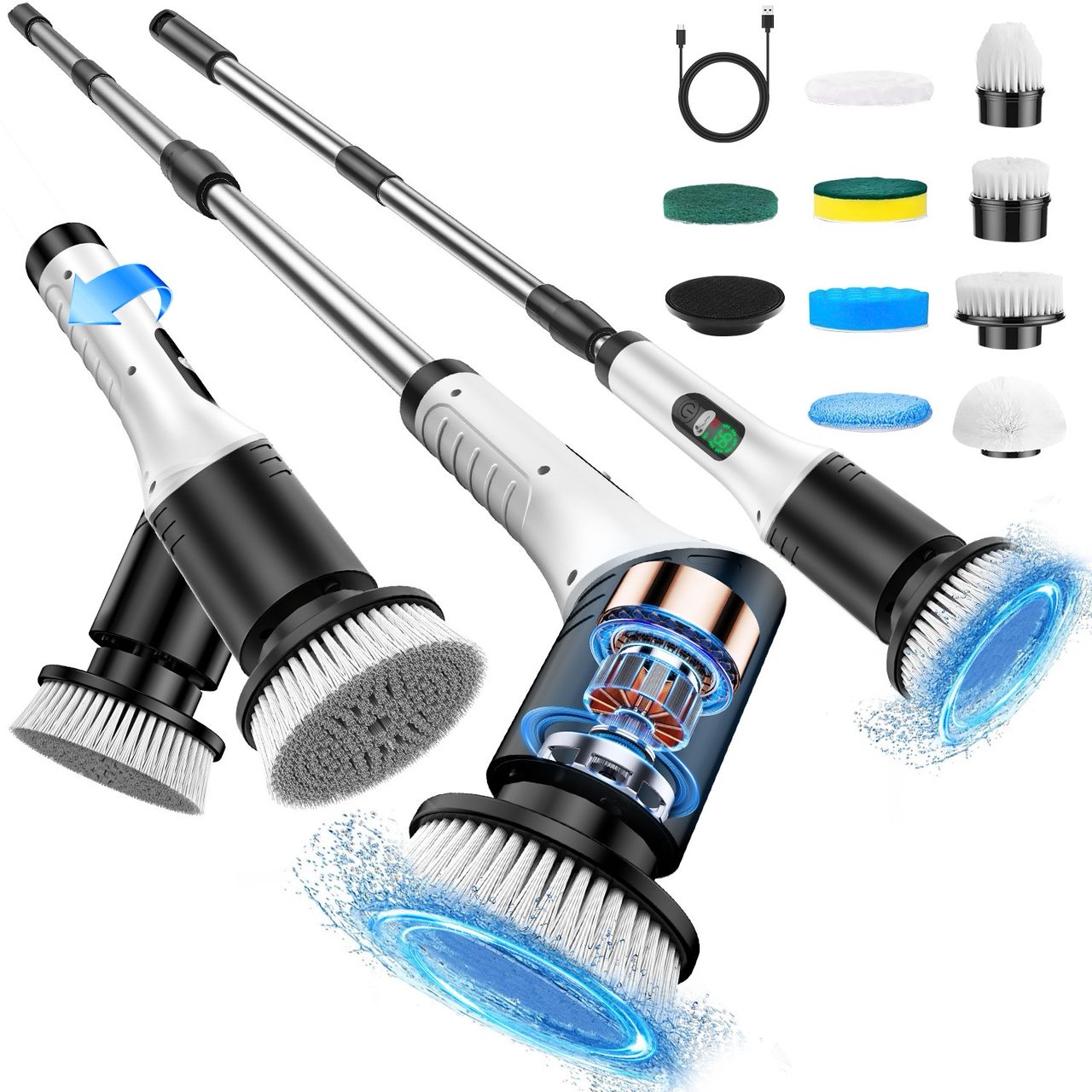 Multi functional, electric cleaning brush