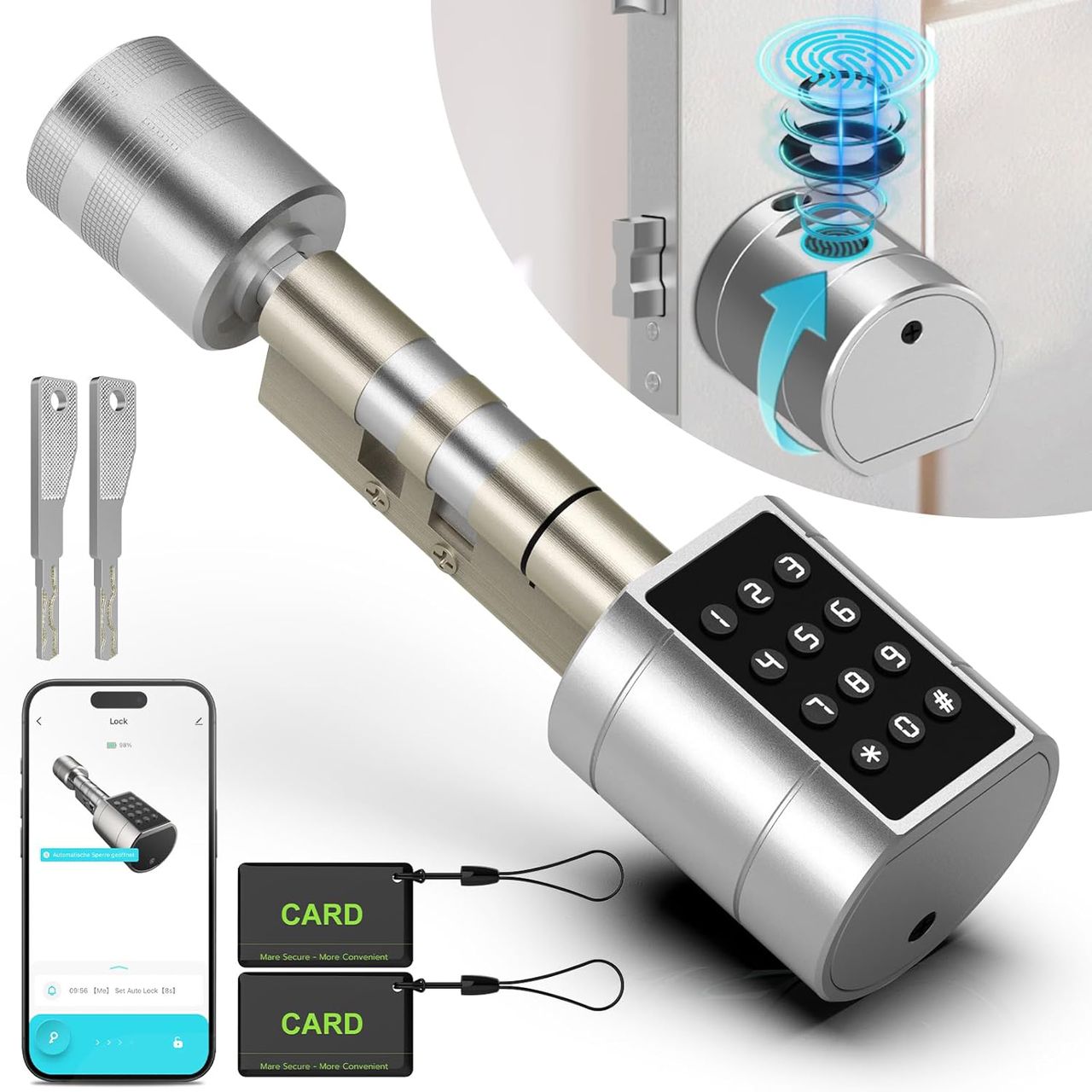 Smart lock cylinder