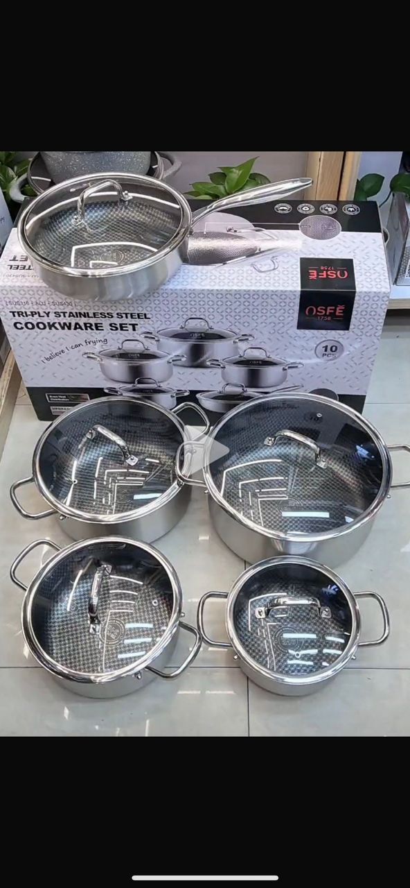 10pcs OSFE 1758 Pot Set (50% Down Payment)