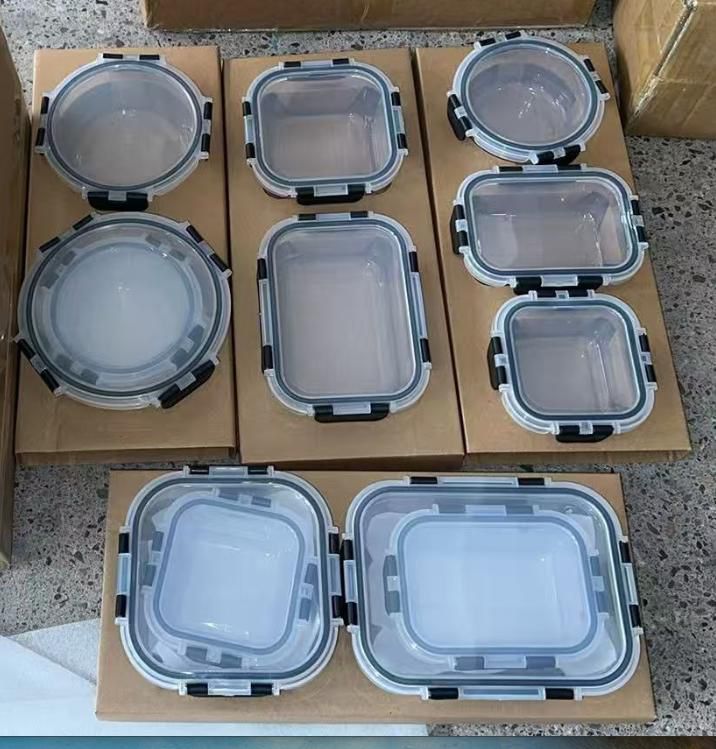 12pcs glass storage plates
