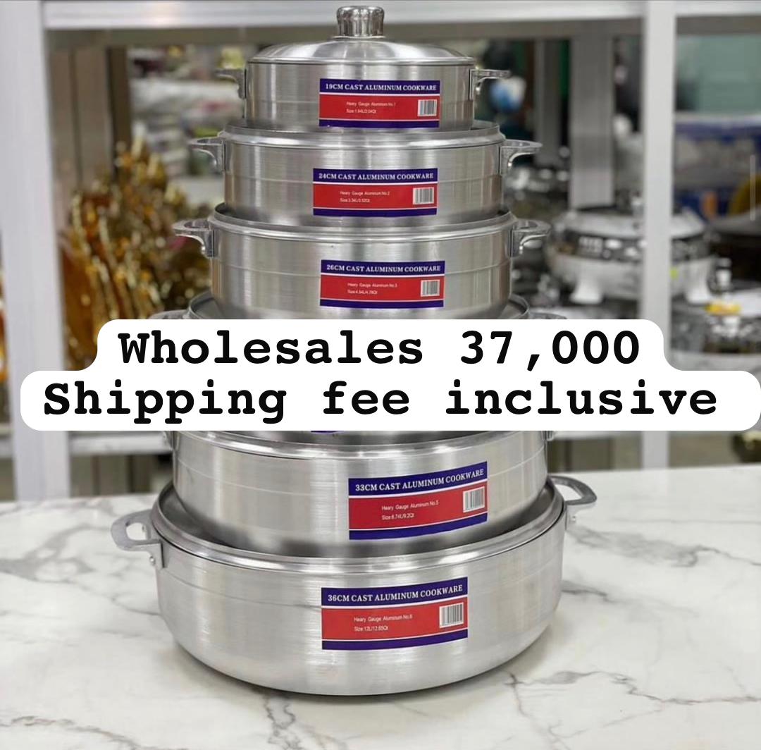 6pcs original Aluminum pot (50% Down Payment)
