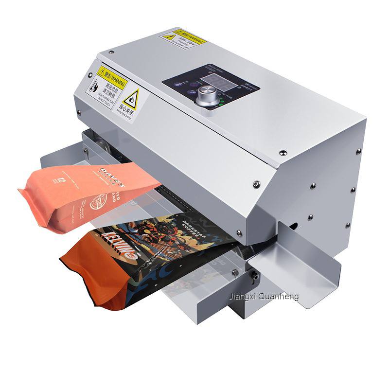 GLF-100 commercial continuous sealing machine for tea bags, coffee bags, aluminum foil bags
