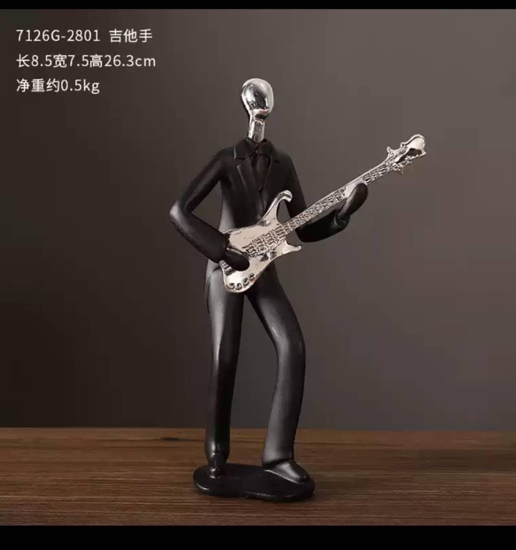 Guitar Man Figurine Statue decor