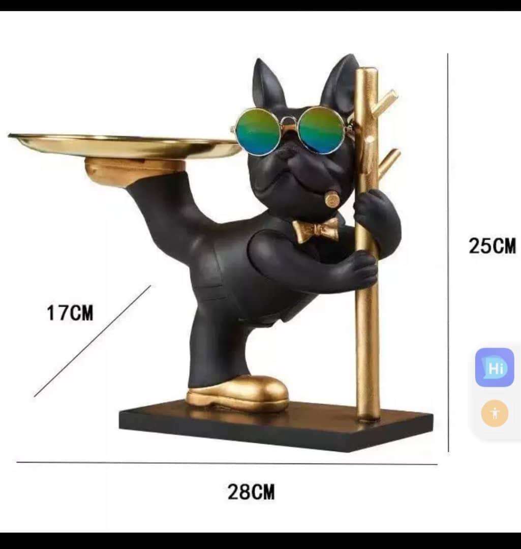 Rich Cat Remote and Key Holder Figurine Statue decor