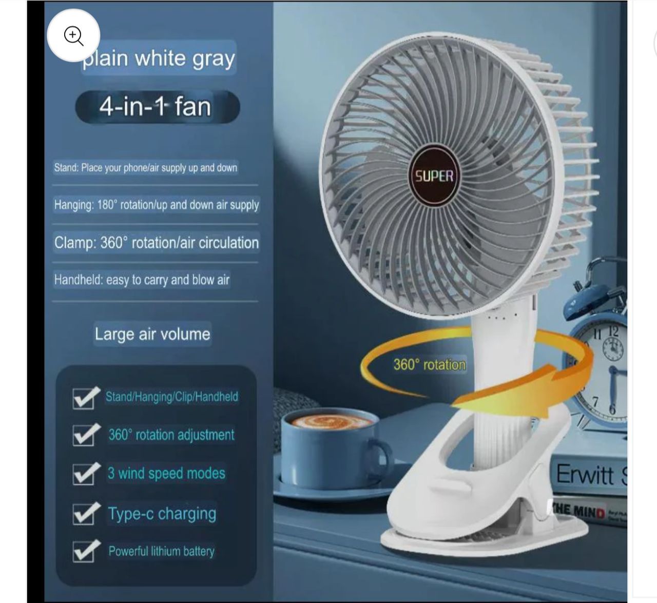 Portable standing fan (Intsant Pick Up)