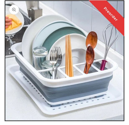 Collapsible plate rack