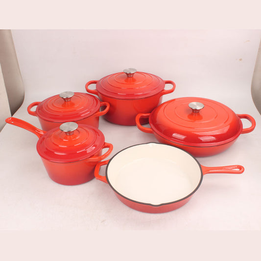 5pcs Cast iron pot
