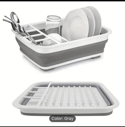 Collapsible plate rack