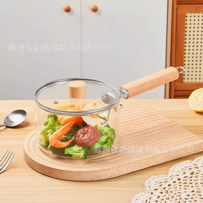 Borosilicate heat resistance glass pot (50% Down Payment)