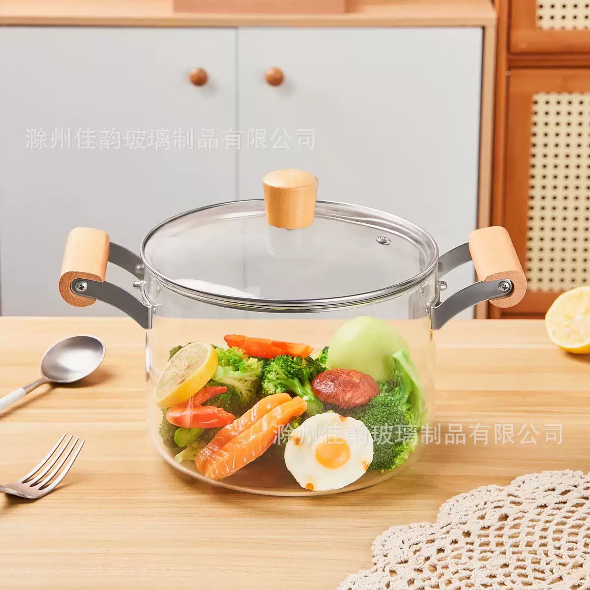 Borosilicate heat resistance glass pot (50% Down Payment)