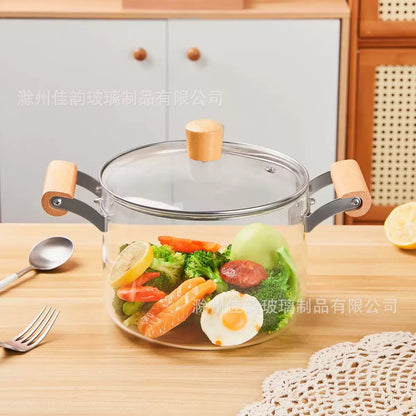 Borosilicate heat resistance glass pot (50% Down Payment)