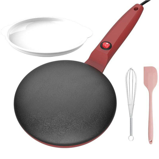 Crepe Maker With Plate, Whisk & Spoon