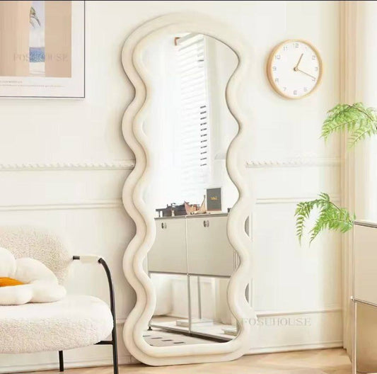 Velvet Edge Mirror With Stand