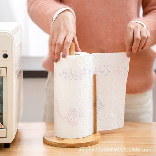 Bamboo Paper Towel Holder