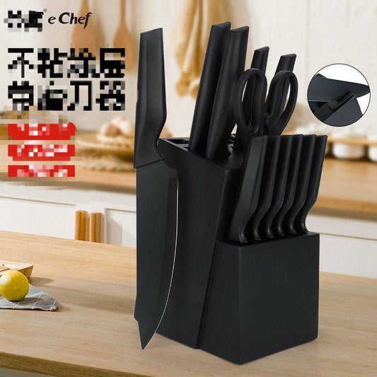 Kitchen Knife Set with Sharpener