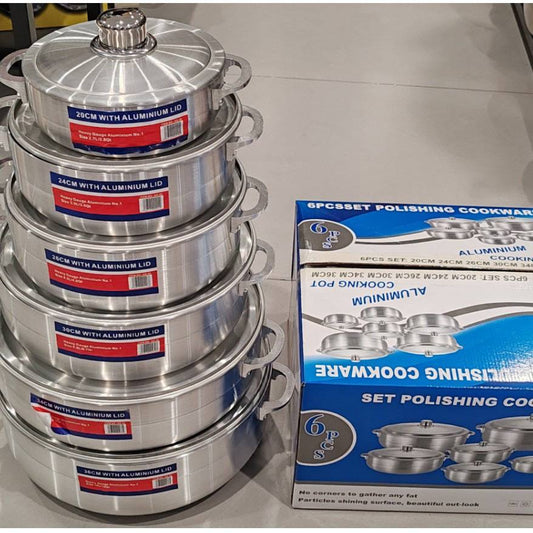Tornado 6pcs Cookware Sets (New Design Aluminum Die Cast Pot Set)