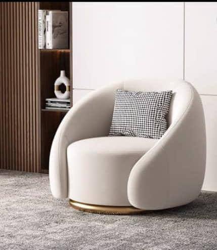 Single round sofa (imported teak)