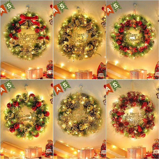 Christmas Wreath with Light 40cm 004