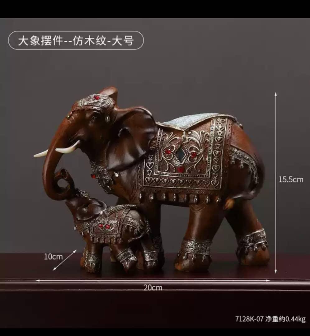 Elephant Figurine Statue decor