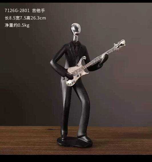 Guitar Man Figurine Statue decor
