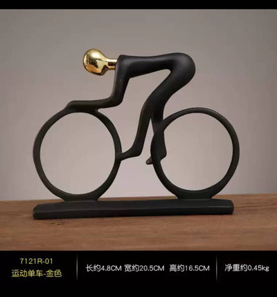 Cycling Figurine Statue decor
