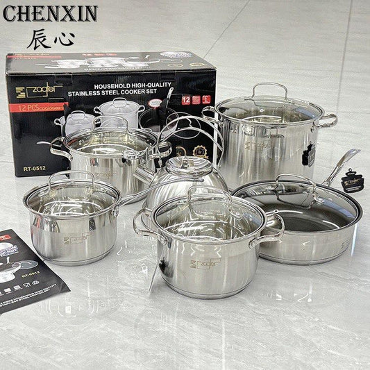 Stainless steel pot set
