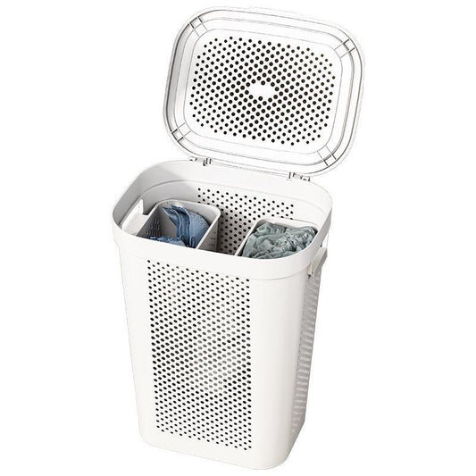Laundry Basket with side hanging basket