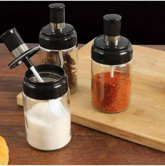 Mini glass seasoning bottle