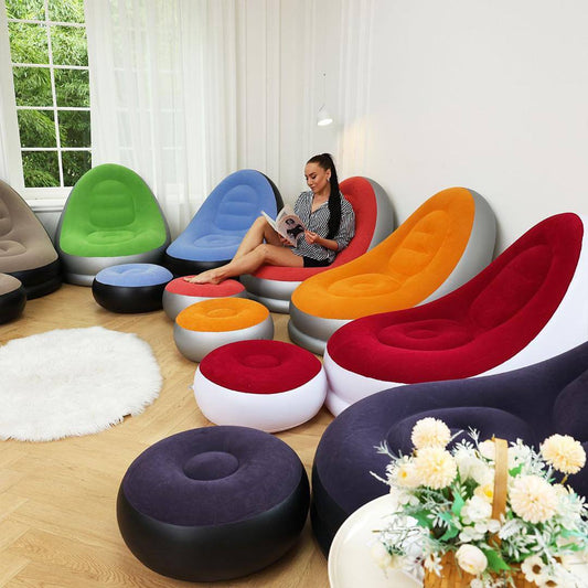 Bean bag with European standard electric foot pump