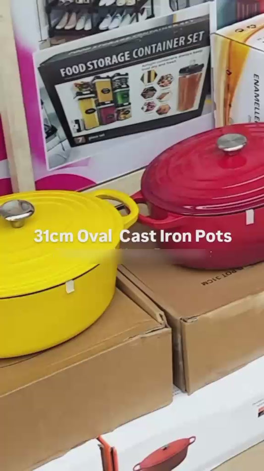31cm Cast iron oval Pot (50% Down Payment)