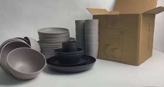 Black ceramic plate