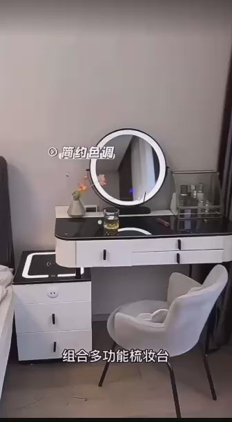 Functional cabinet with smart mirror