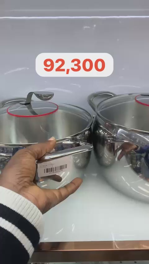 3pcs Round shaped stainless pot