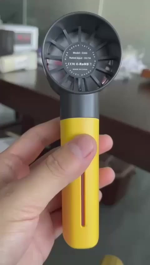 USB yellow and black fan
